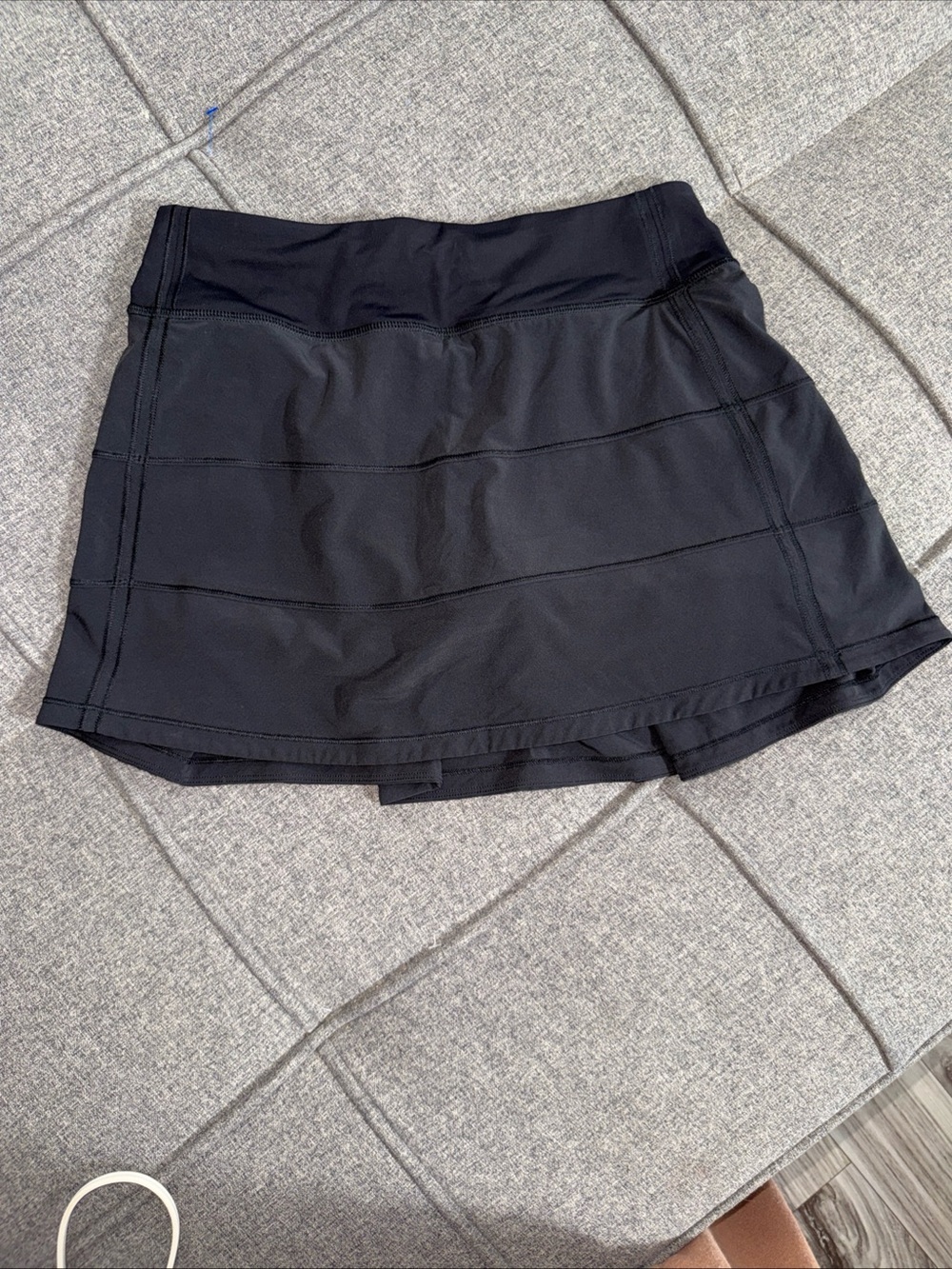 LULULEMON Black Pace Rival Skort 4 Reg Pickleball Tennis Prep Preppy